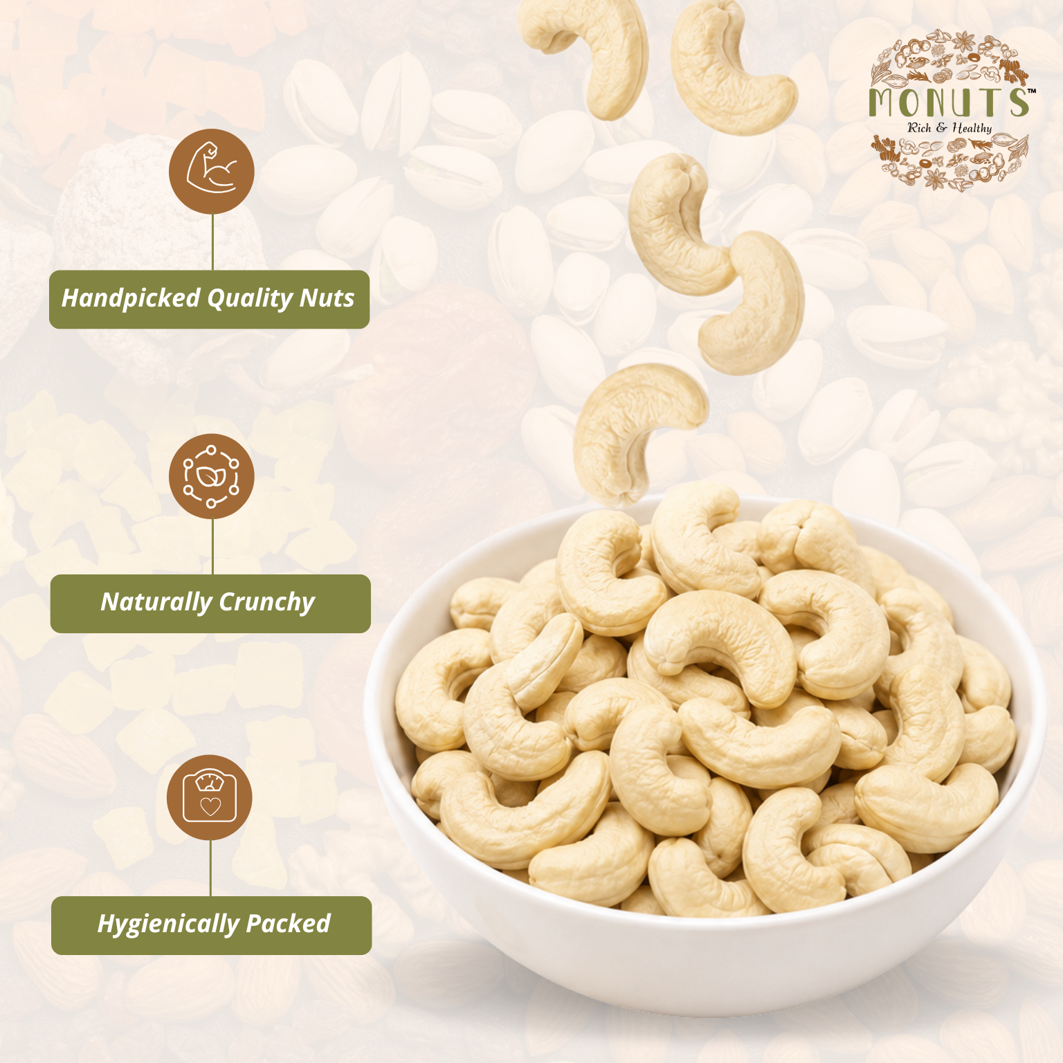 Cashewnuts (240) - Image 2